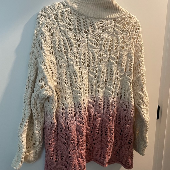Free People Dip Dyed Chunky Turtleneck Sweater - Picture 3 of 4